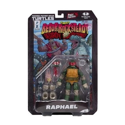 TMNT Page Punchers Wave 2 Raphael 5-Inch Scale Actionfigur mit Comic
