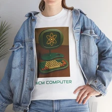 Retro Atomic MCM Computer Tee | Vintage Computer Graphic T-Shirt