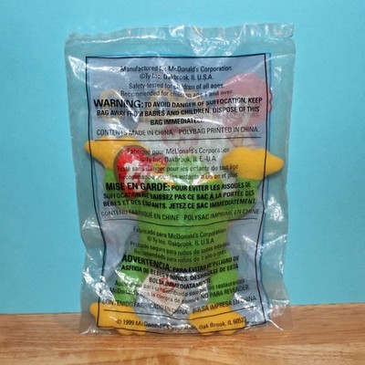 McDonald's Happy Meal 1999 TY Beanie Baby Smoochy The Frog #3 New In Package