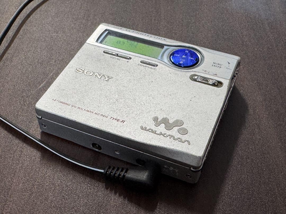 MDプレーヤー ポータブルミニディスクレコーダー　MZ-R910 TYPE-R Amazon | SONY ソニー MZ-R910-S シルバー ポータブルMD
