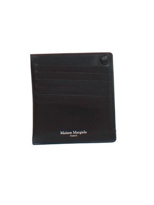 Maison Margiela Herren Geldbörse Schwarz 100% Leder