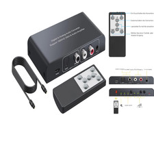 PROZOR DA Wandler 192kHz DAC Konverter Digital zu Analog Audio Konverter Stereo