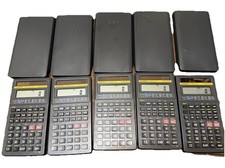 Lot of 5 Casio Fx 260 Solar Calculators Tested and Working Free Shipping