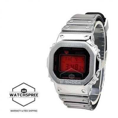 Casio G-Shock Fine Metallic Series Silver Resin Band Watch GM