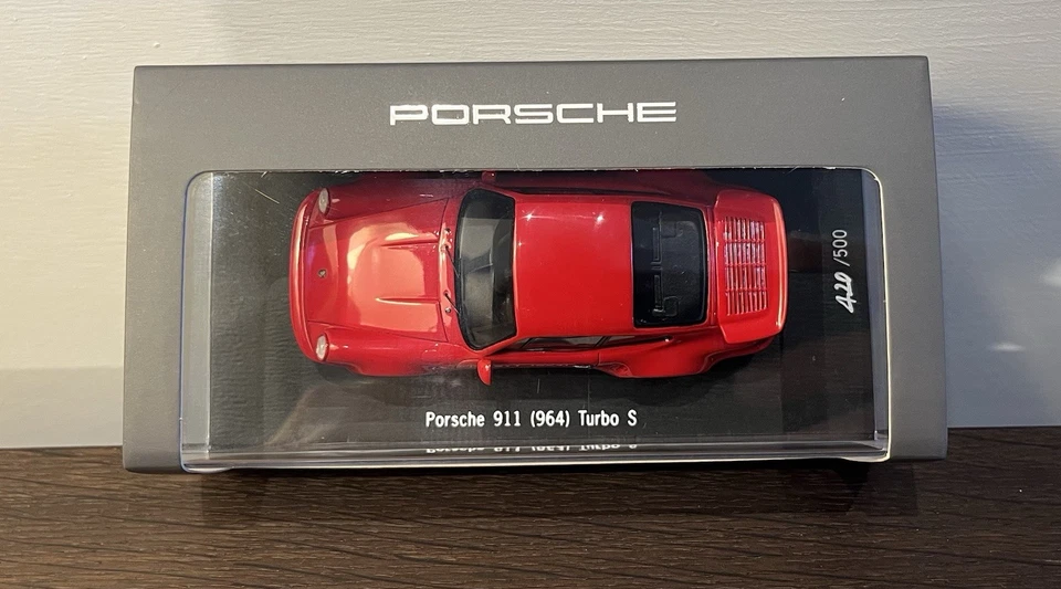 Porsche 911 Turbo S 964 1992 Spark 1 43 Indischrot! 1 Of 500! Very Rare - Immagine 4 di 4
