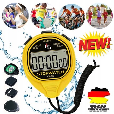 Sport-Stoppuhr mit leiser EIN/Aus-Taste,für einfache Bedienung,Digitale Stoppuhr