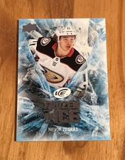 2023-24 Upper Deck Ice #FI-29 Frozen In Ice Trevor Zegras (Ripped) Opened (B)
