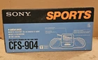 Vintage Sony CFS-904 Sports AM/FM Radio Cassette Player Recorder NOS SEALED BOX