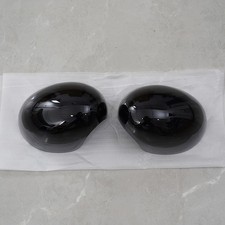 PAIR FOR MINI COOPER F54 F55 F56 F57 F60 GLOSS BLACK DOOR WING MIRROR COVER CAP