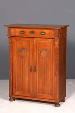 Wunderschönes Jugendstil Vertiko Gründerzeit Schrank Antik Highboard Kommode
