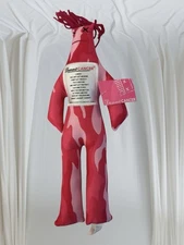 Cancer Dammit Doll 13" Pink Camouflage Stress Relief Plush New With Tag. Gift