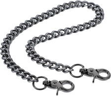 Heavy Duty Black Wallet Chain Punk Goth Keychain Belt Pants Chain for Men
