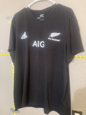 Adidas New Zealand All Blacks T-Shirt Mens Size XXLarge Black Performance Tee