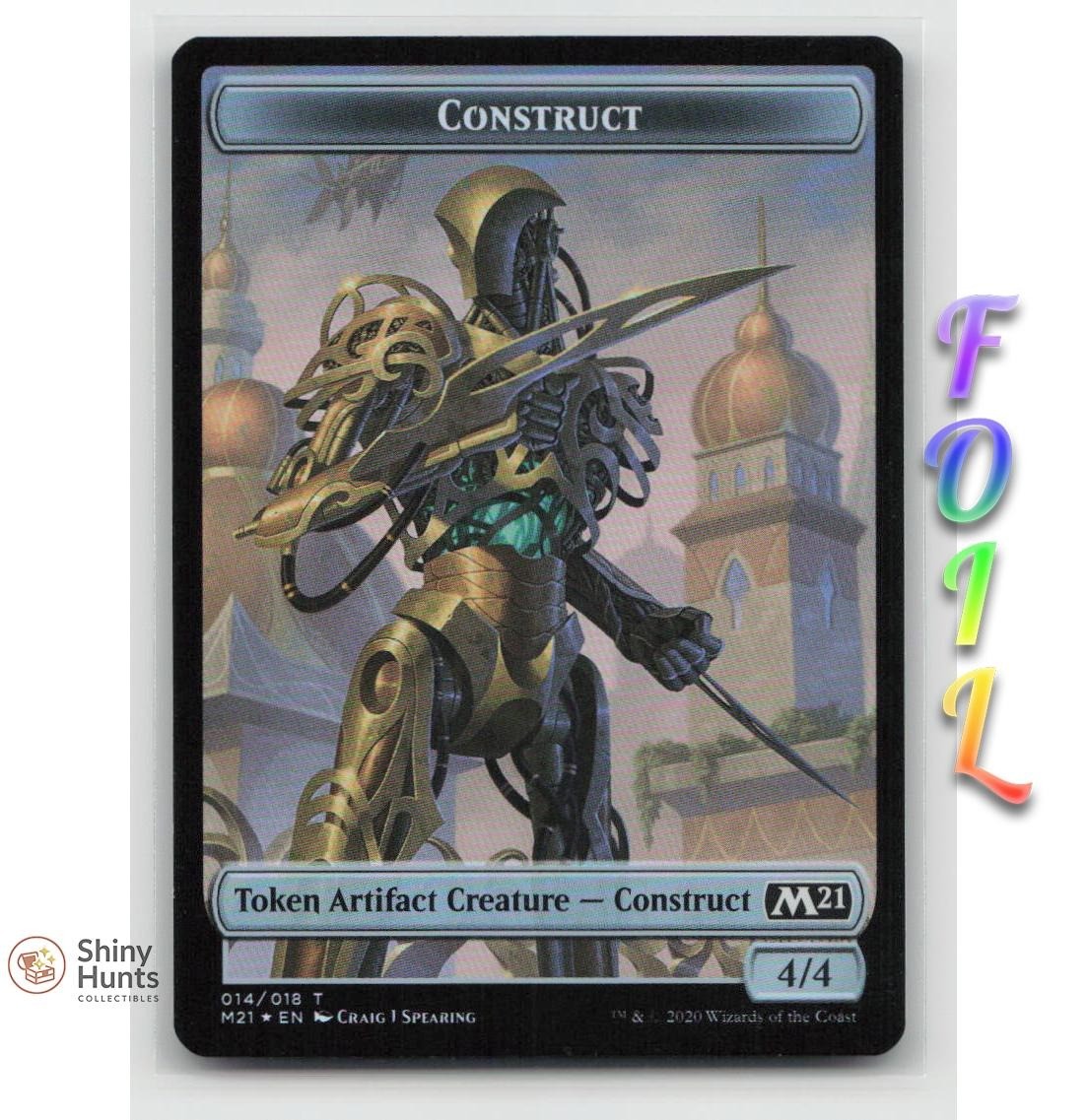 Magic: The Gathering Construct Token 14 Core Set 2021 NM