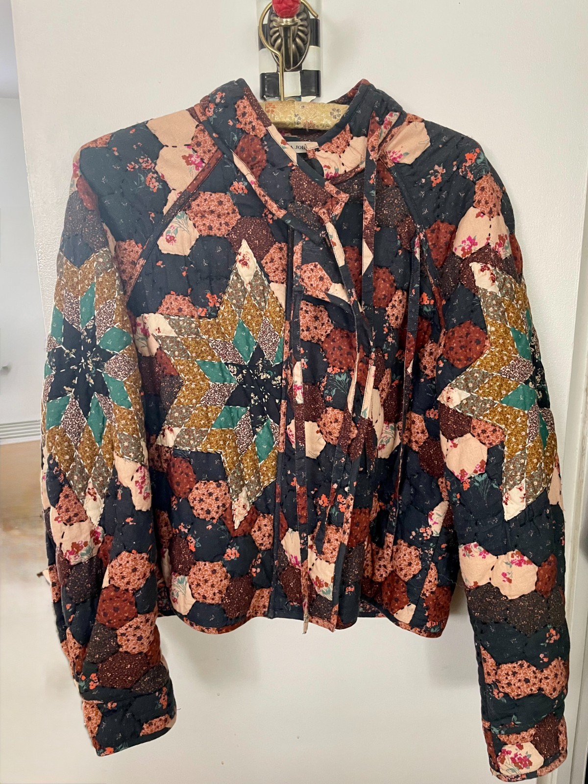 Ulla Johnson Elettra Patchwork Quilted Cotton Jac… - image 4