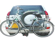 "Click-On" 1 7/8 in. Ball Hitch Mount Bicycle Carrier 2 Bikes, Made in Denmark