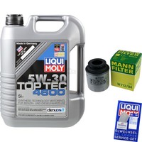 Mann Inspektionspaket 5L Liqui Moly Top Tec 5W-30 FüR Skoda Fabia II Combi 1.6