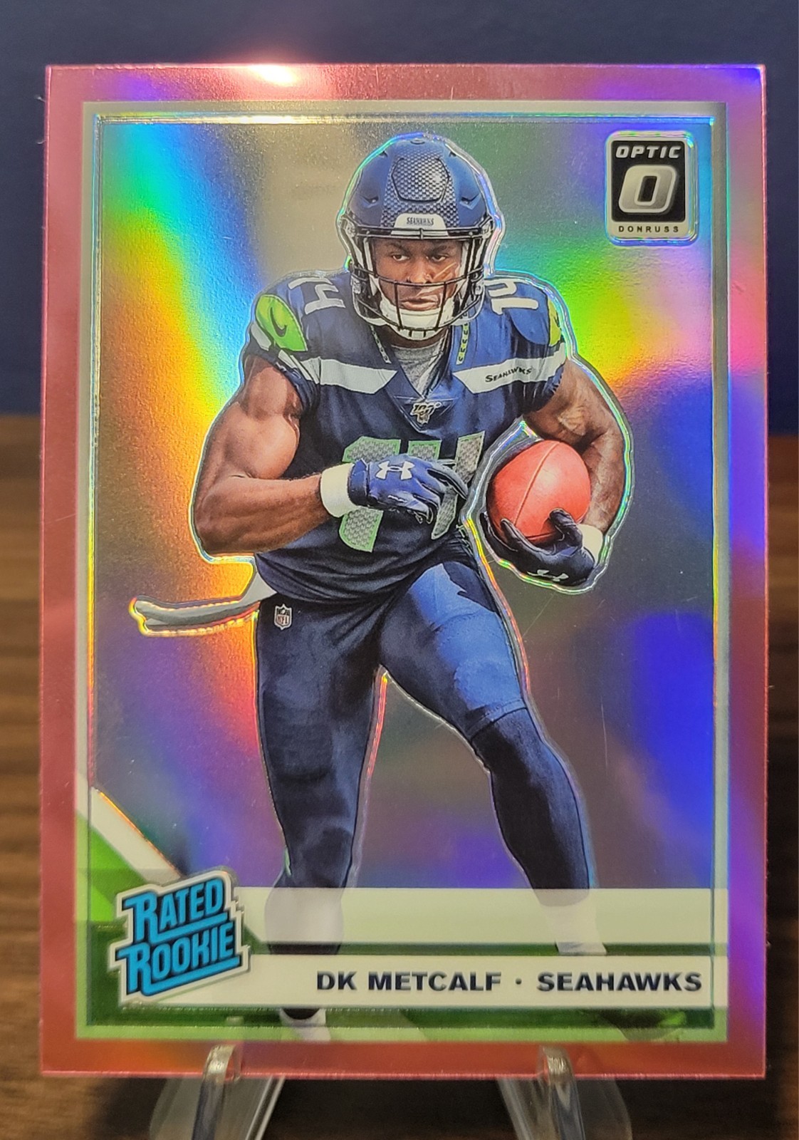 DK Metcalf 2019 Panini Donruss Optic - Rated Rookie #163 Pink Prizm (RC)