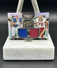 Bruce Smith 2023 Select MULTIVERSE DUAL Patch PRIZM /99 Silver HOF Buffalo Bills