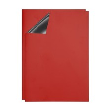 Dry Erase Board, A4 2 Pack Fridge Calendar Board Magnets Whiteboard, Red