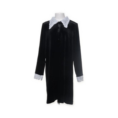 Zara, Morgenmantel, Größe: 152/164, Schwarz/Weiß, Elasthan/Polyester, Samt #sm7