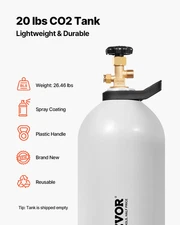 CO2 Tank, DOT & TC Approved Cylinder for Draft Beer Dispensing and Soda Maker