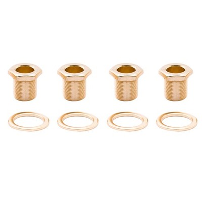 Musiclily Pro 4Pcs Gold 15mm Bushing & 19mm Washer For Bass Sealed Tuning Pegs