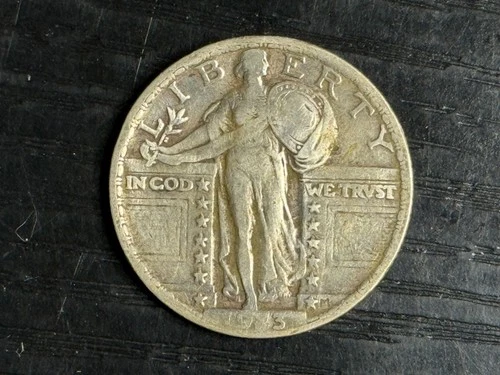 1923 Standing Liberty Quarter 25C - Philadelphia Mint  - VF-EF Details - ME5385