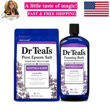 Dr. Teal's Epsom Salt Soaking Solution and Foaming Bath with Pure Epsom Salt ...