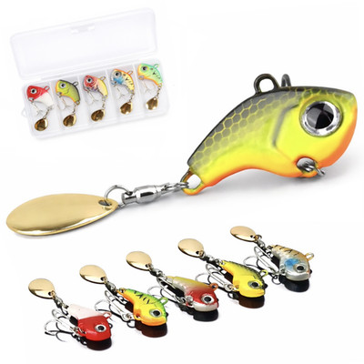 Jig Spinner Set 5x Spin Bait 13g 22g & einzeln Angel Köder für Barsch Hecht & co