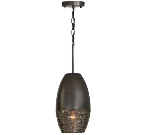 Capital Lighting Sana 335111GI Grey Iron 1-Light 8" Pendant Ceiling Light - Picture 2 of 4
