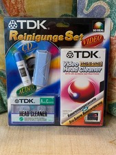 TDK Kit Pulizia VHS/S-VHS/CD/Audiocassetta Vintage