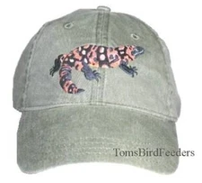 Gila Monster Embroidered Cotton Cap NEW Reptile Lizard