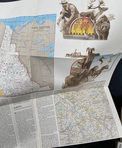 Lot of 3 NATIONAL GEOGRAPHIC MAGAZINE MAPS & INSERTS-1978 & 84 Canada U.S. Asia - Imagen 4 de 8