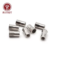 Stainless Steel Half Hex Rivnut Countersunk Head Metric Threaded Blind Rivet