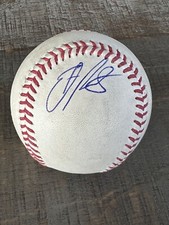 Ethan Roberts Signed Auto Game Used Rawlings Major League Baseball Cubs Auto