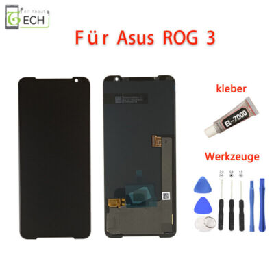 Für Asus ROG Phone 3 LCD (OLED) Display Wigento Einheit ZS661KS und Werkzeuge