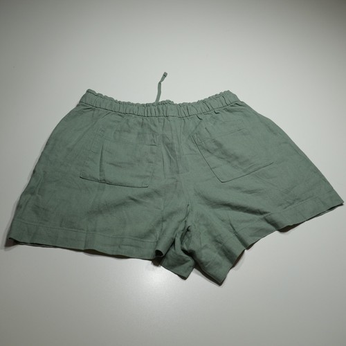 Gap Shorts Womens Medium Sage Green Linen Blend Lightweight Drawstring Waistband - Picture 5 of 15