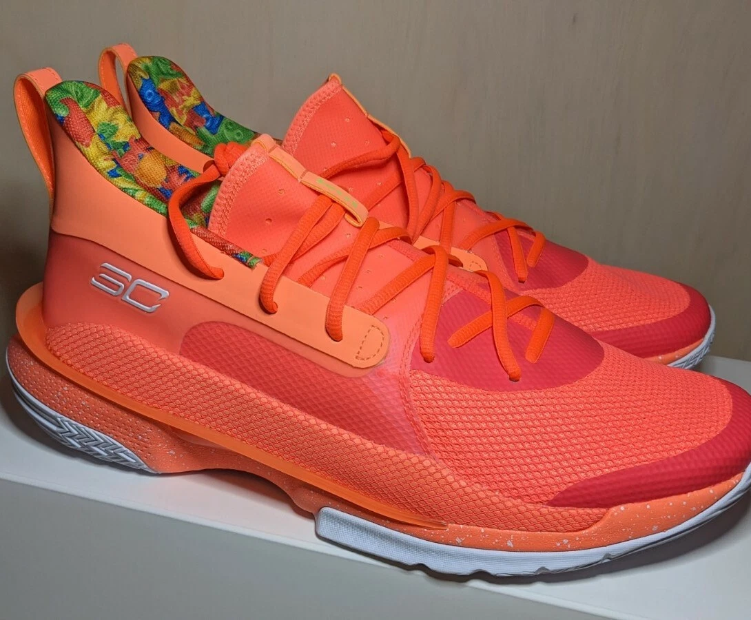 Under Armour UA Men s Curry 7 Sour Patch Kids Peach Plasma Beta 3021258 603 14