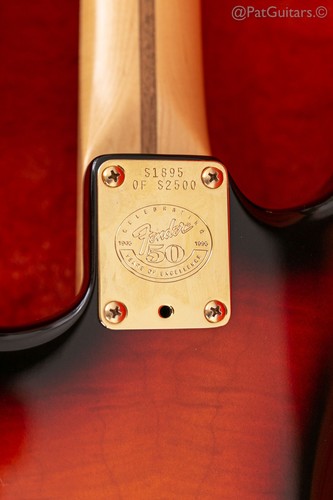 Fender 50th Anniversary Stratocaster Ltd 1996 Flame Top Gold Hardware 7,7 libbre - Foto 8 di 9