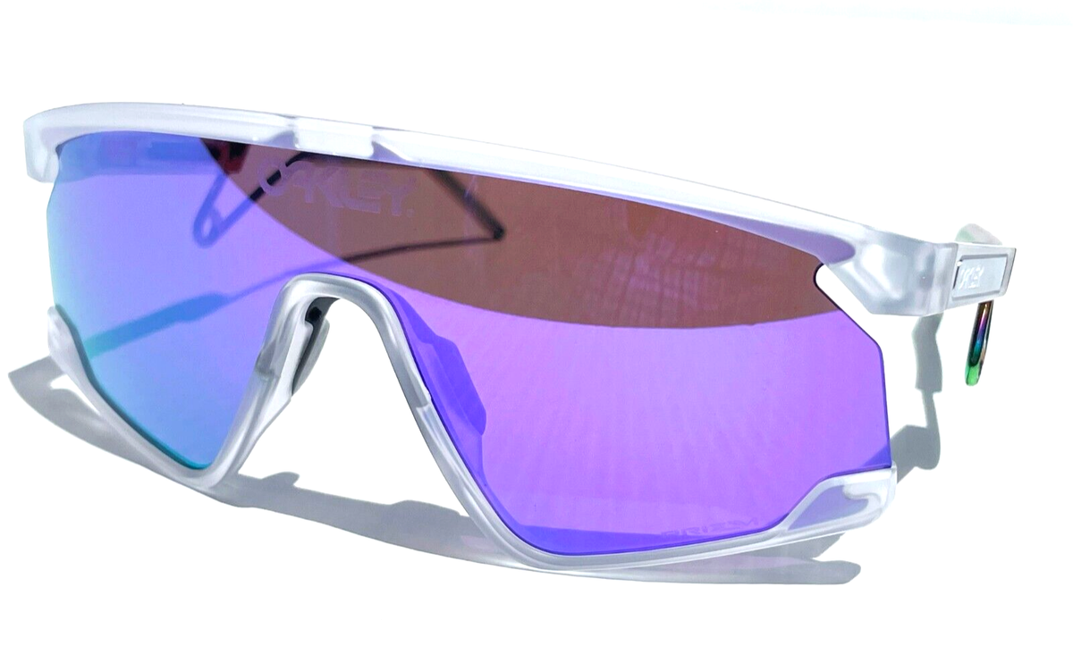 NEW Oakley BXTR Metal Matte Clear PRIZM Violet Purple Lens