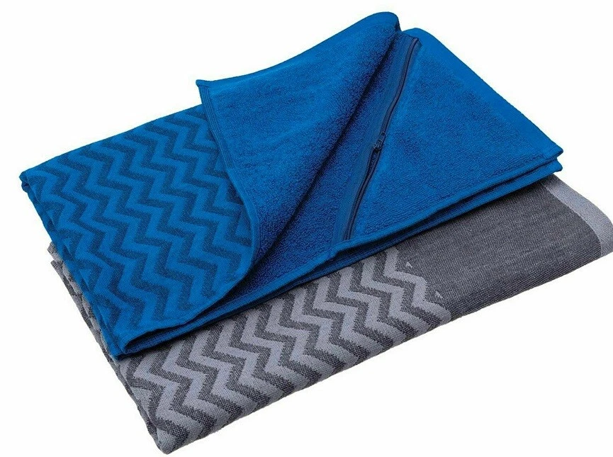 Personalised gym towel with zip pocket sale