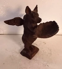 Pig Wings Heavy 9 Inch Cast Iron  Decor  Home Garage Decor