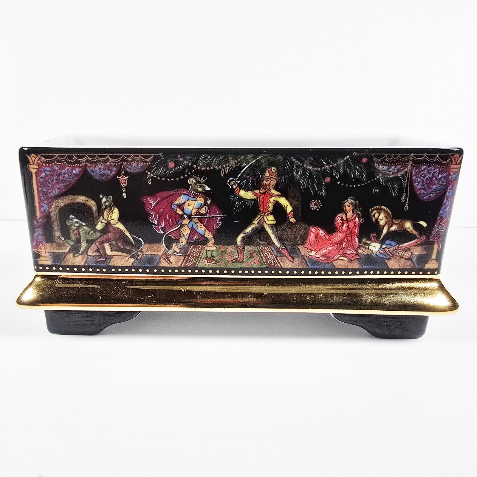 Ardleigh Elliott & Sons Nutcracker Porcelain Music Box 1991 Russian Ballet