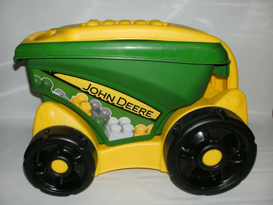 Carrinho de jardim John Deere Mega Bloks vagão basculante grande - Imagem 2 de 4