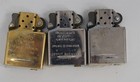 Lot of 3 Classic Style Zippo Lighters - Gun Medal Silver, Brass, Chrome, 2003-9  — photo 2