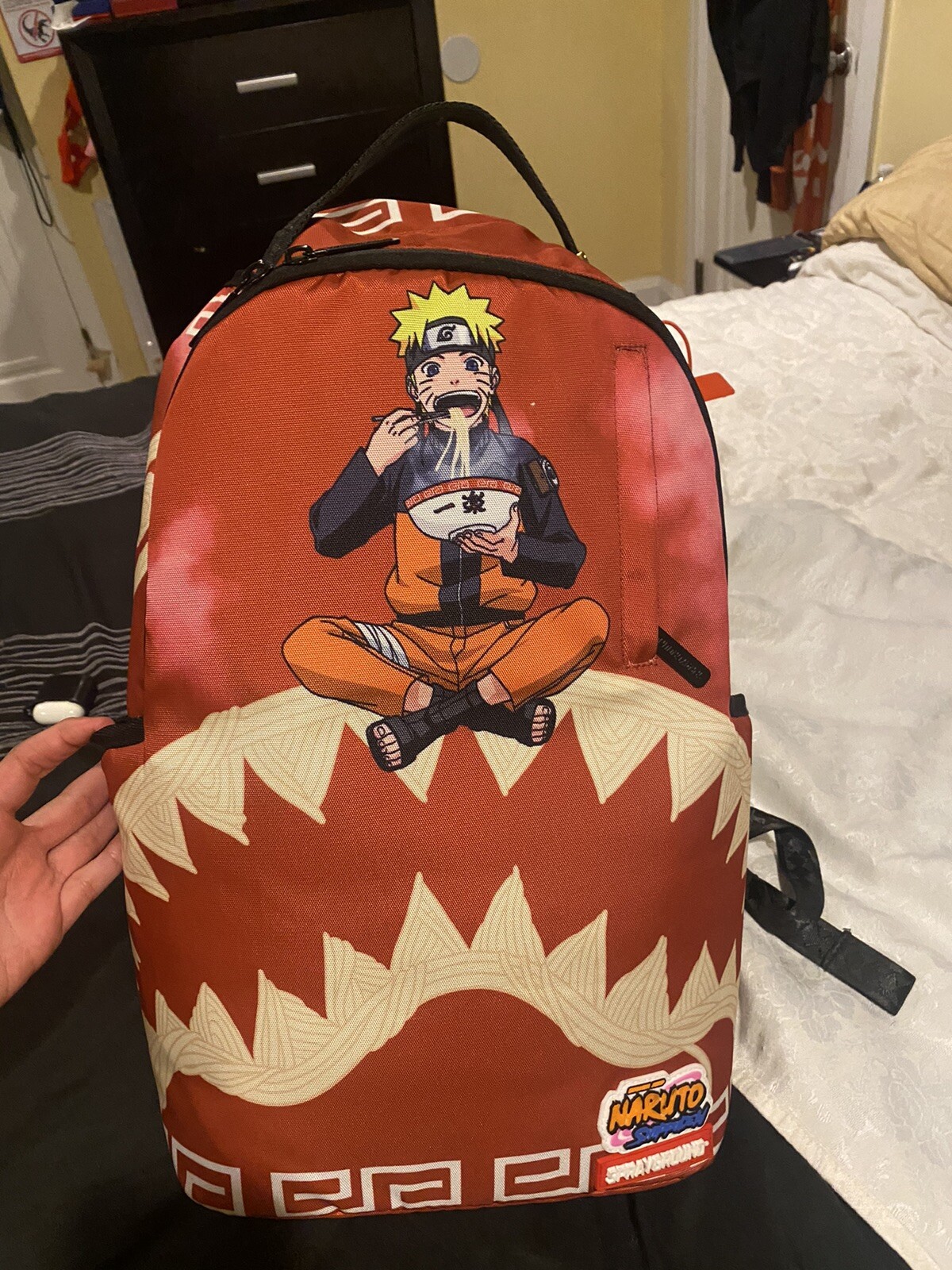 sprayground naruto split shark backpack