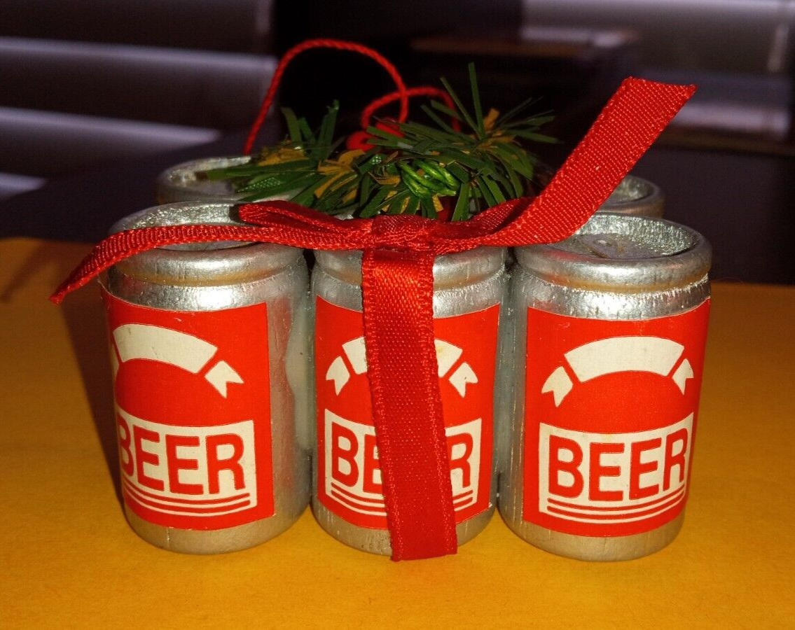Beer Cans Six Pack Christmas Ornament | eBay