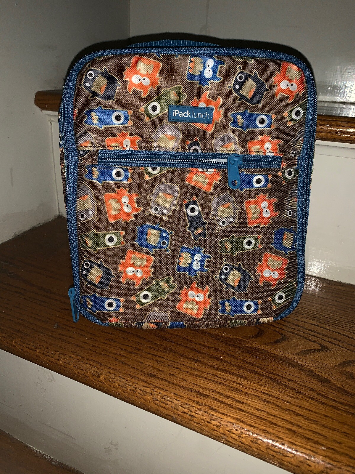 Olivet Ipack Lunch Insulated Bag Tote OWLS & BOTS Robot Birds UNIQUE