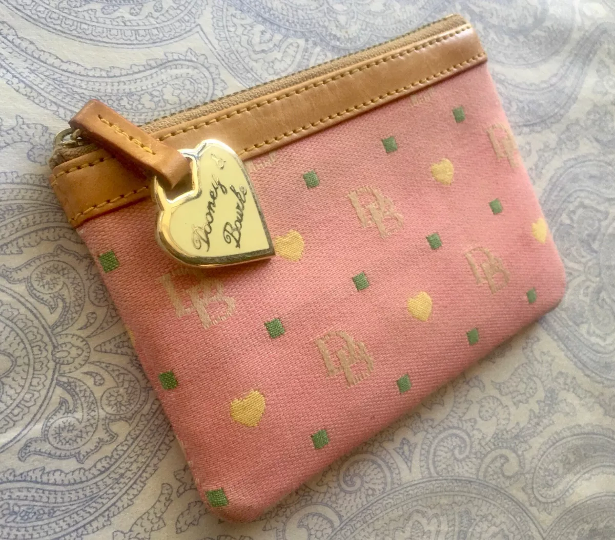 Pink dooney and bourke wallet sales
